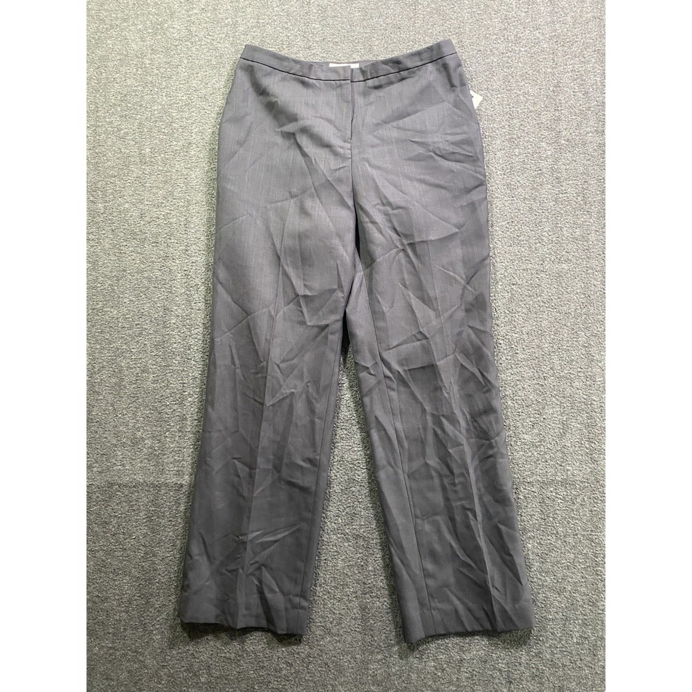Calvin Klein Womens Dress Pants Gray Houndstooth Plaid Work Office Size 10P